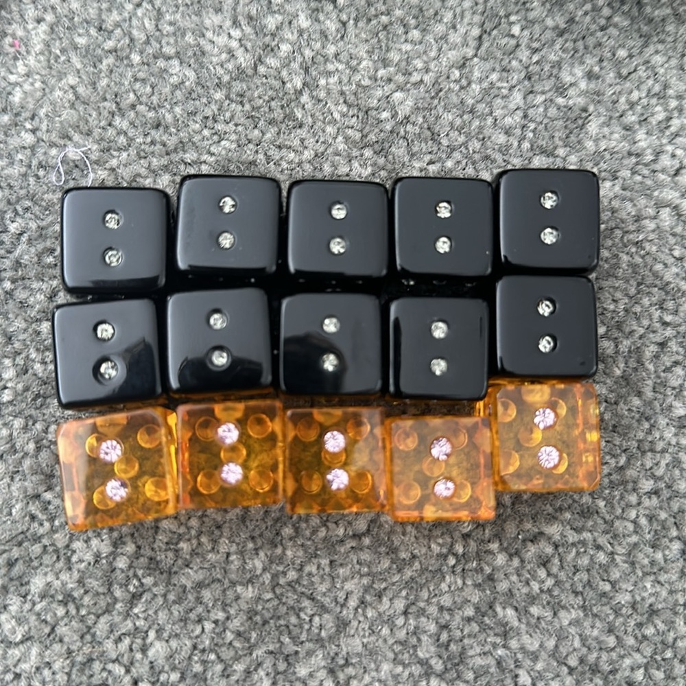 RARE Henri Bendel Swarovski Dice - Picture 11 of 12